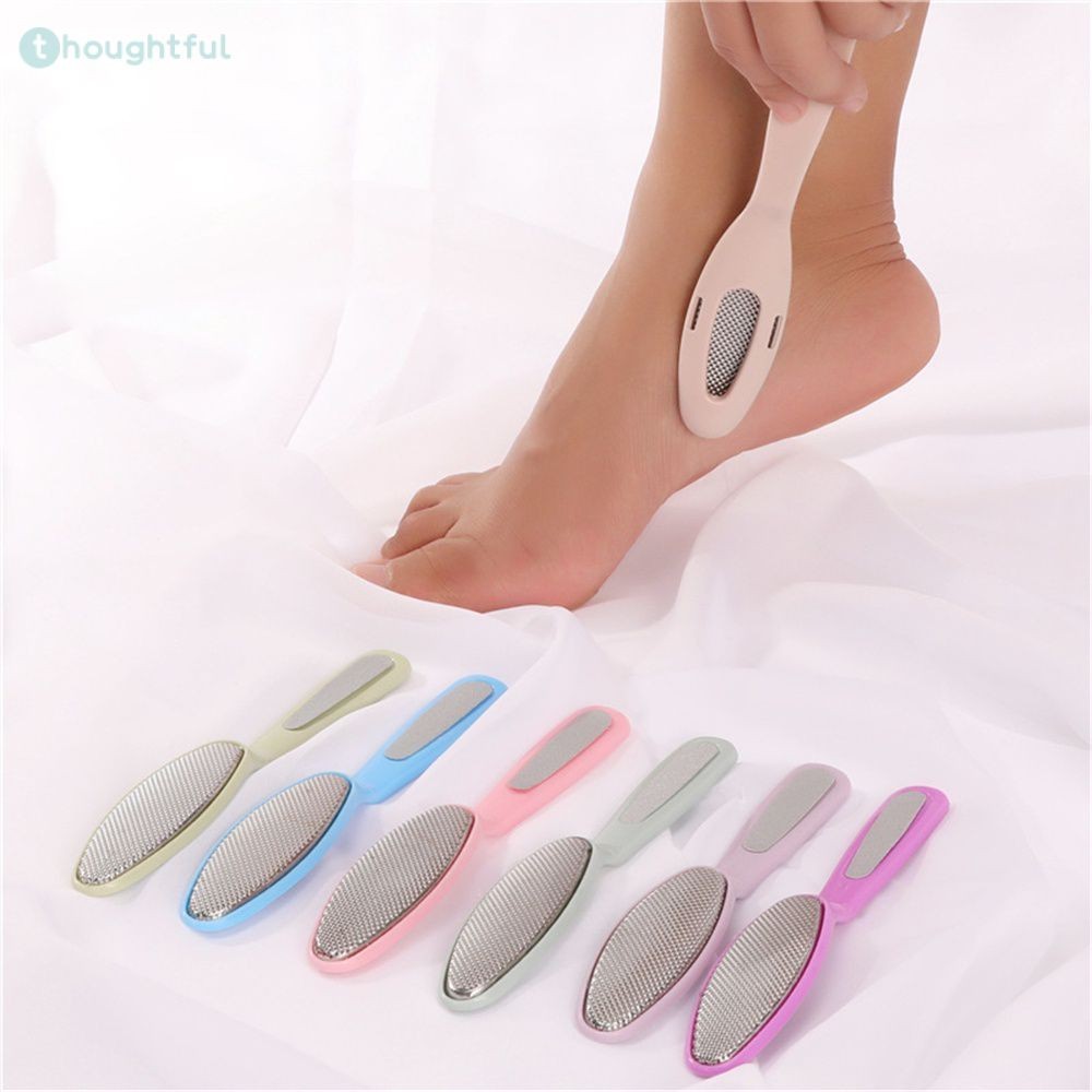 Professional Double Side แฟ้มเท้า Rasp Heel Grater Hard Dead Skin แคลลัส Remover Pedicure แฟ้มเท้าเครื่องขูด Feet Care TOOL TH