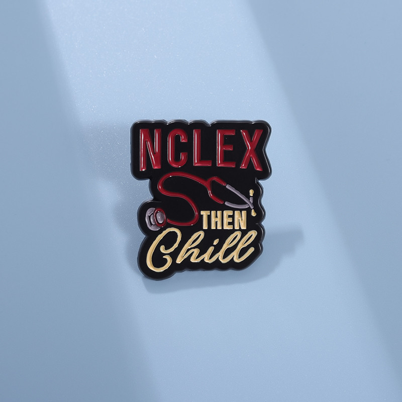 เข็มกลัดลายการ์ตูน Nclex พร้อมเคลือบเงางาม เหมาะสำหรับแฟนพันธุ์แท้การแพทย์ เป็นของขวัญสร้อยคอมินเนเจ