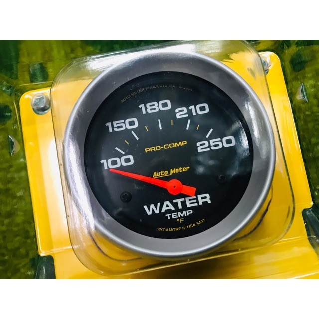 ปรอทดิจิตอล เกจวัดอุณหภูมิน้ำ Water Temperature Auto Meter หน้า Pro Comp ของแท้ 100%