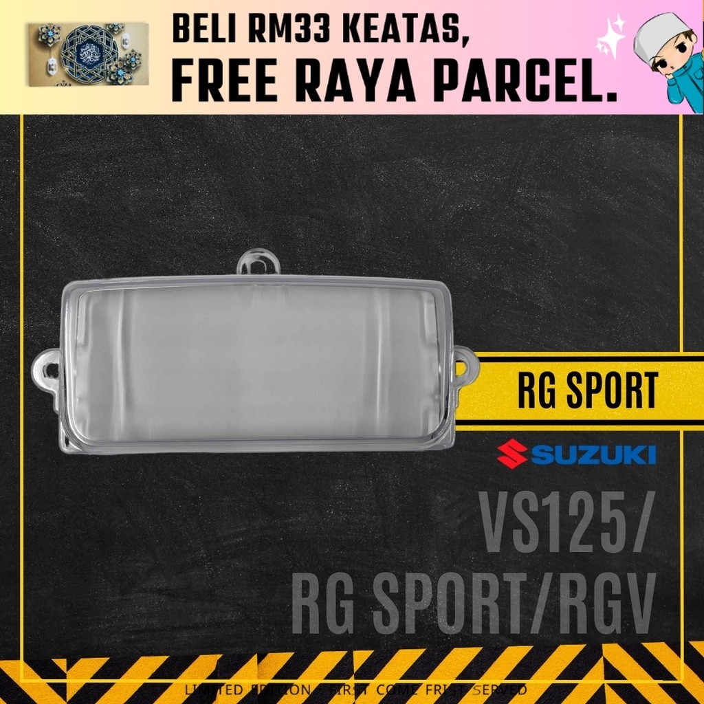 METER เลนส์ SUZUKI RG SPORT VS125 RGV - RGS VS 125 METER ฝาครอบ LEN PENUTUP CERMIN SPEEDOMETER COVER