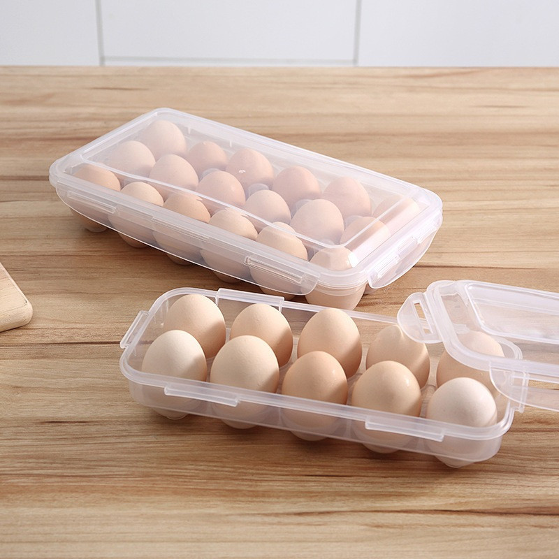 กล่องเก็บไข่ไก่ แผงไข่ กล่องหลุมเก็บไข่  ให้ไข่สดนานขึ้น วางซ้อนได้ ใส่ไข่ได้ Egg Storage 10/18 ฟอง