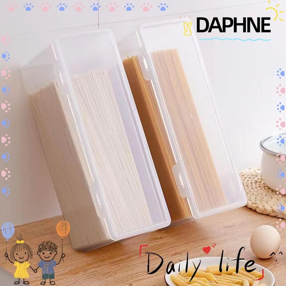 Daphne กล่องเก็บเส้นก๋วยเตี๋ยว พลาสติก ทนทาน ใช้งานง่าย พร้อมฝาปิด ความจุขนาดใหญ่ สําหรับบ้าน ห้องครัว ตู้เย็น 2 ชิ้น