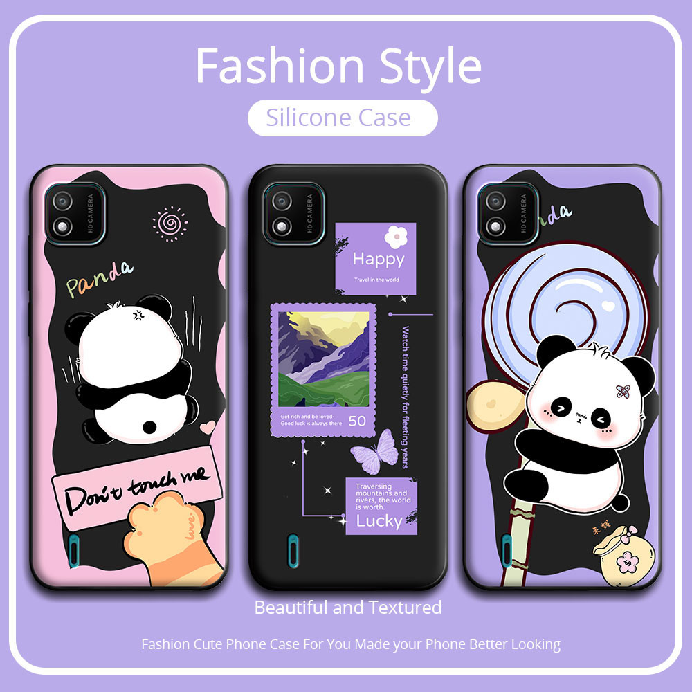 เคสโทรศัพท์มือถือ ซิลิโคนนิ่ม กันกระแทก ลายการ์ตูนแพนด้าน่ารัก สําหรับ Wiko Y62 Plus Y51 Y81 Y82 Y52