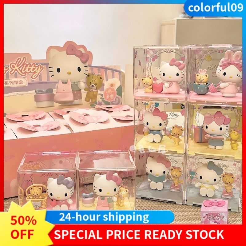 ฟิกเกอร์ Sanrio Hello Kitty Sweetheart Playmate Series Micro Box Mystery Box ของแท้ เครื่องประดับ ของขวัญ สําหรับเด็กผู้หญิง