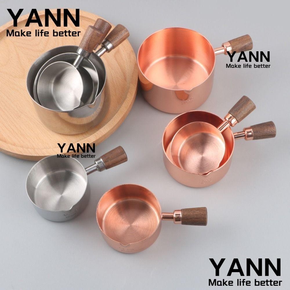 Yann1 ถ้วยตวงสเตนเลส แบบพกพา ใช้ซ้ําได้ สําหรับใส่เครื่องปรุง ซูชิ ซอส สเต็ก อาหาร