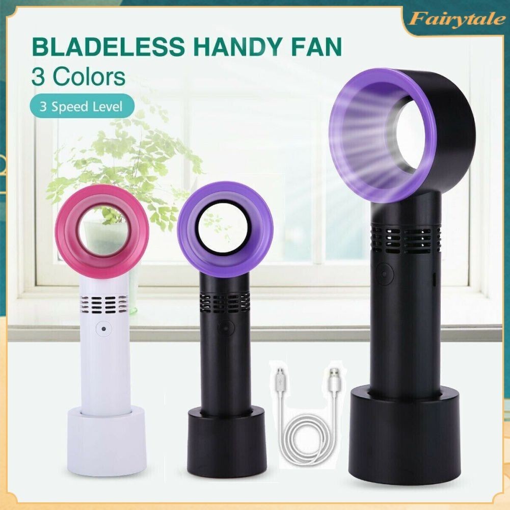 ❀ ชาร์จ USB แบบพกพา Leafless Fan 2000mAh พัดลมไร้ใบพัดมือถือ โต๊ะมินิ พัดลมระบายความร้อนด้วยอากาศ สำ