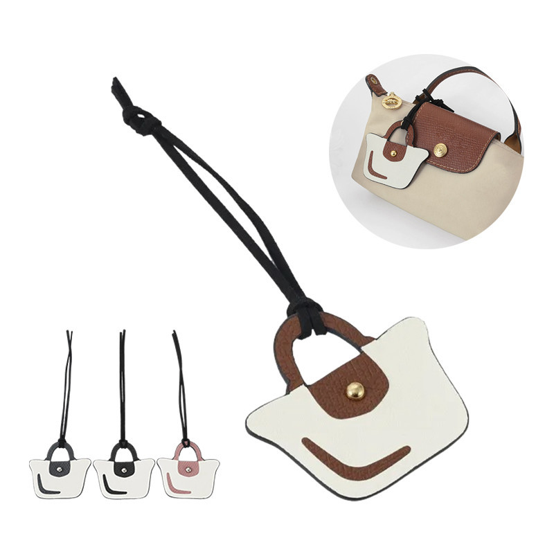อุปกรณ์เสริม จี้หนังวัว ขนาดเล็ก สําหรับกระเป๋า Longchamp
