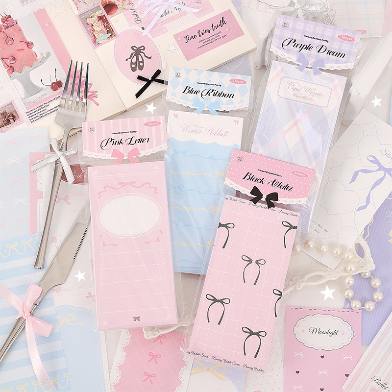 Cdaily|กระดาษโน๊ต ลายหัวใจน่ารัก ฉีกได้ 4 แบบ