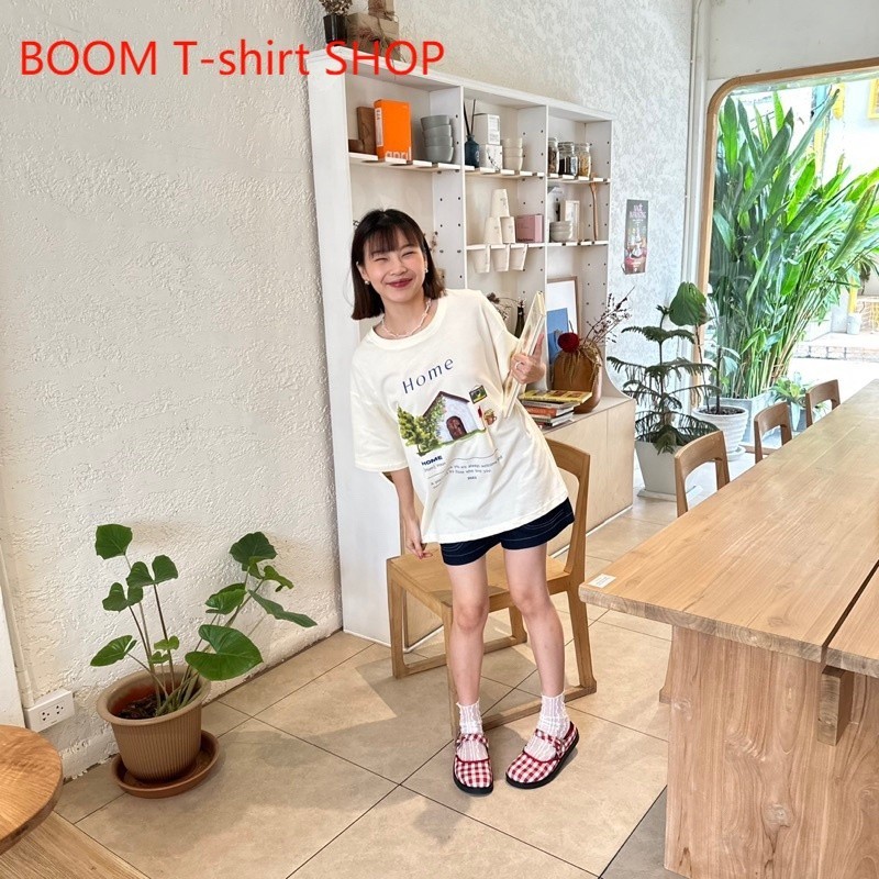 เสื้อครอป และ เสื้อoversize ลาย Home 🏠