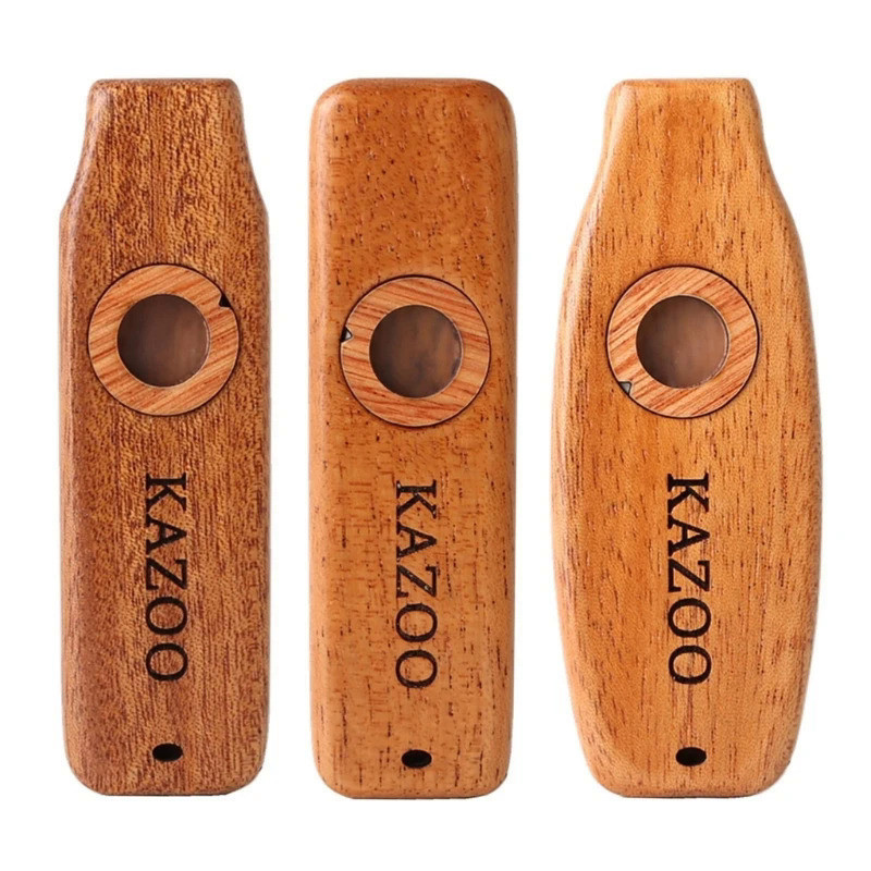 Kazoo Mahogany Kazoo Flute Membranes Guitar Ukulele Accompaniment Harmonicon Diaphragm Mouth Music W
