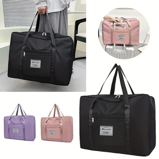 พร้อมส่ง กระเป๋าเดินทาง ใบใหญ่ แบบถือ กระเป๋าใส่เสื้อผ้า รุ่นผ้าหนา จุของได้เยอะ พับเก็บได้ 41*14.5*34cm&50*16.5*37cm