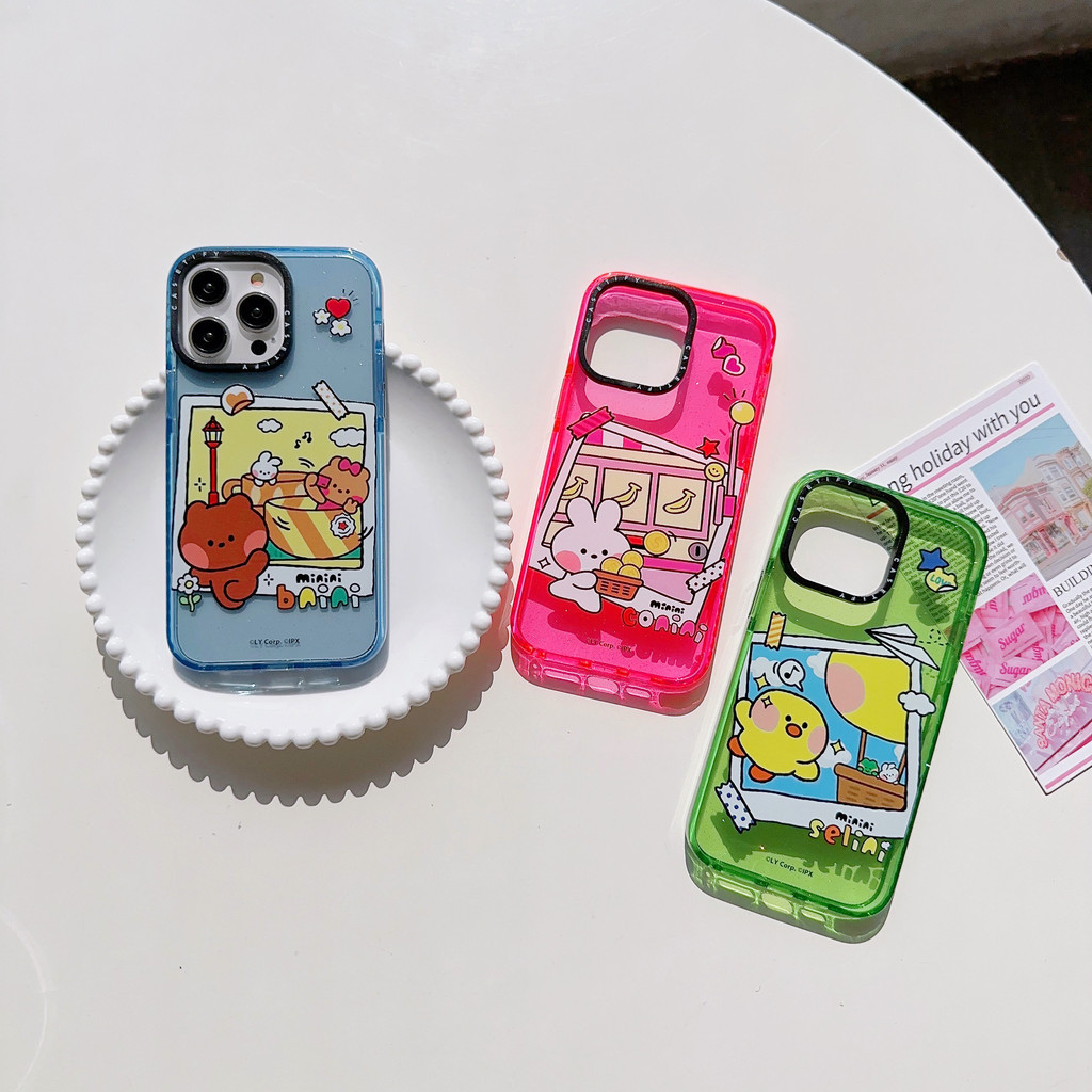 【Garden Party】casetify เคสโทรศัพท์มือถือแบบนิ่ม TPU ใส ลายผงแฟลช สําหรับ iPhone 15 Pro max 14 Pro 13 Pro max 12 Pro max 11 11Pro max 12