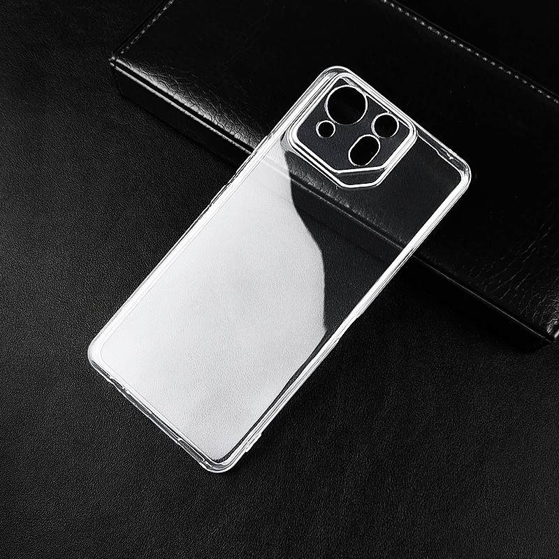 สําหรับ Asus ROG โทรศัพท์ 9 8 Phone8 ROG8 ROG9 Pro FE 5G Slim Crystal Clear โปร่งใส Soft TPU กลับกรณีป้องกันผิวกล้องป้องกันฝาครอบ