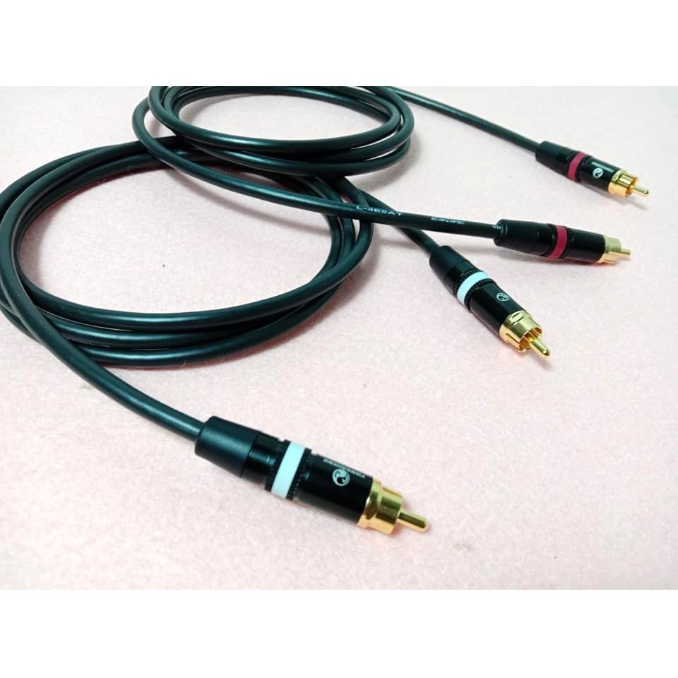 .u.สาย RCA Canare L-4E5AT (MADE IN JAPAN) หัวแจ็ค RCA Neutrik/Yongsheng หรือ Neutrik/rean..