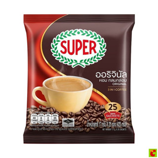 ซุปเปอร์ กาแฟ 3 in 1 กาแฟซองปรุงสำเร็จชนิดผง ออริจินัล 17 ก.…