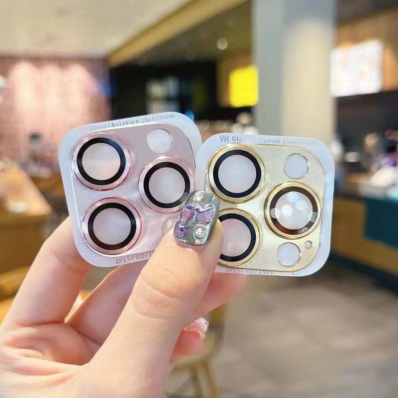 หรูหรา 3D อลูมิเนียมอัลลอยด์แก้วกล้องโทรศัพท์ฟิล์มป้องกันเคสโทรศัพท์เหมาะสําหรับ iPhone 16 15 14 13 12 11 Pro Max Plus ราคา ถูกที่สุด ดีลบีเคเค แกลเลอรีภาพที่ 4