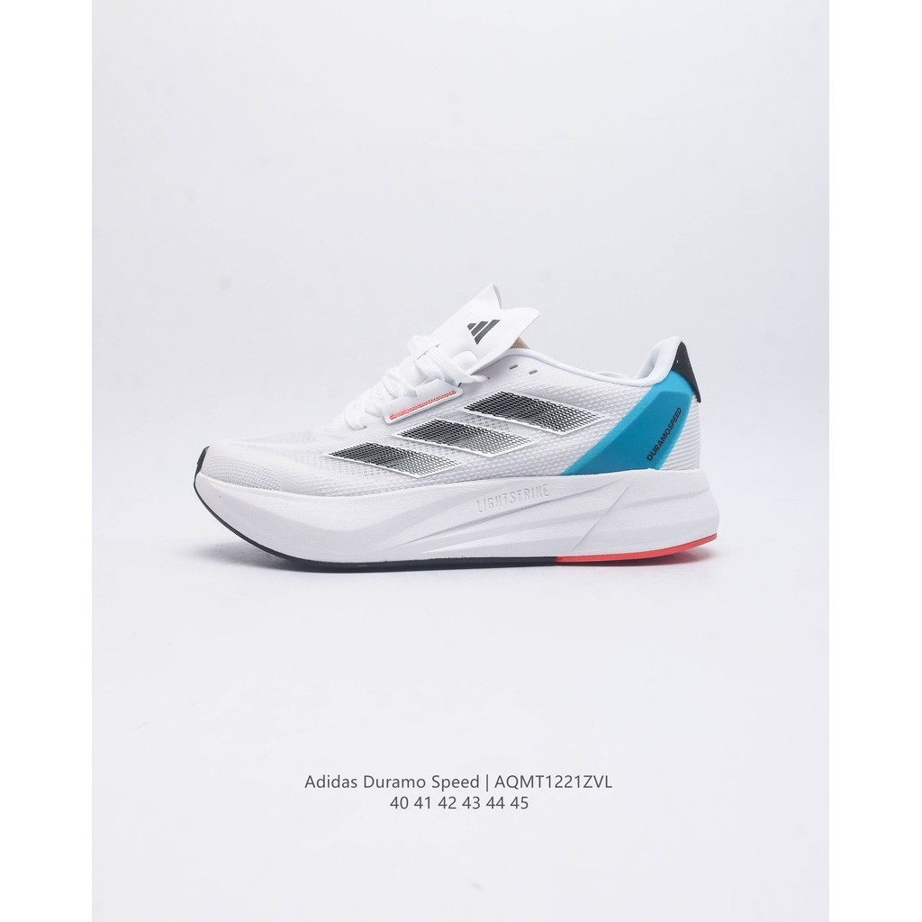 Adidas Duramo Speed Running Shoes   Breathable and Slip Resistant รองเท้าผ้าใบผู้ชาย รองเท้าบาสเกตบอล รองเท้าฟุตบอล รองเ