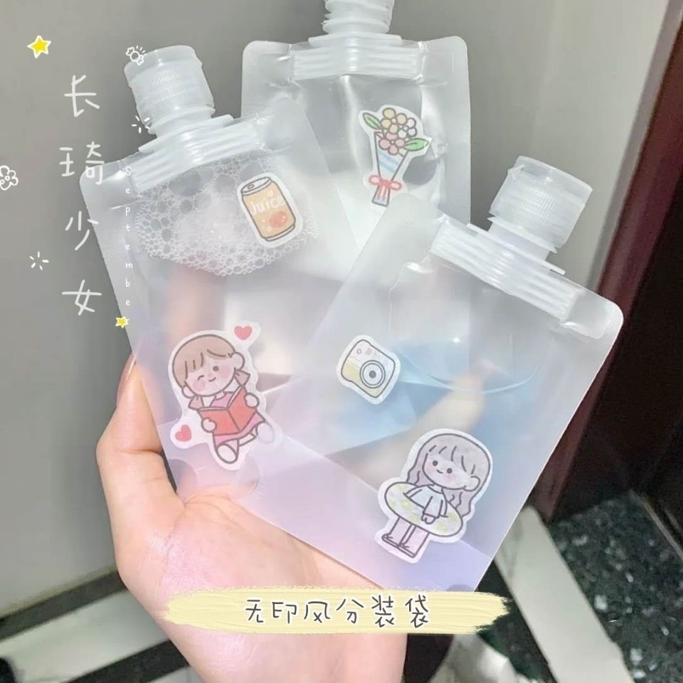 กระเป๋าเครื่องสําอาง โลชั่น น้ําหอม แชมพู แบบพกพา ขนาดเล็ก 30 มล. 50 มล. 100 มล.