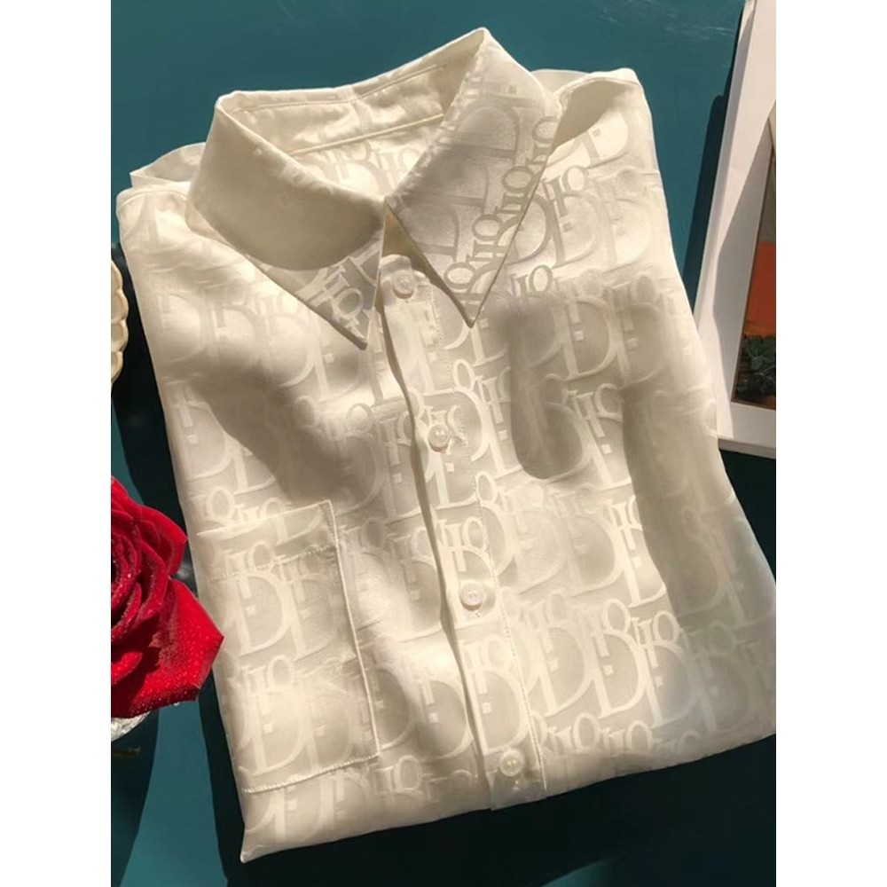 เสื้อเชิ้ตแฟชั่น พิมพ์ลายตัวอักษร ใส่สบาย มีกระดุม