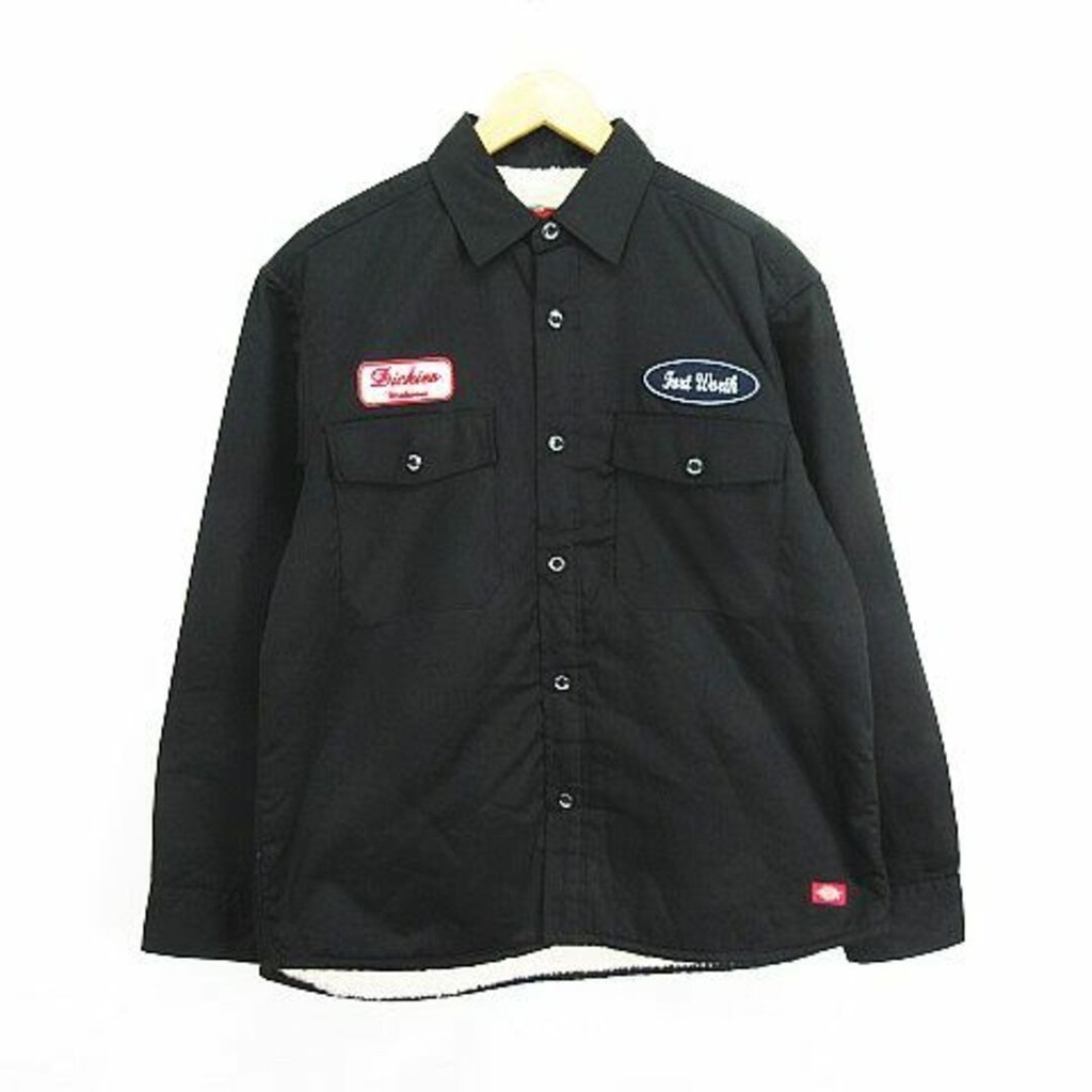 Dickies 2478-2072 Long Sleeve Back Bore Logo Large Black Direct from Japan Secondhand