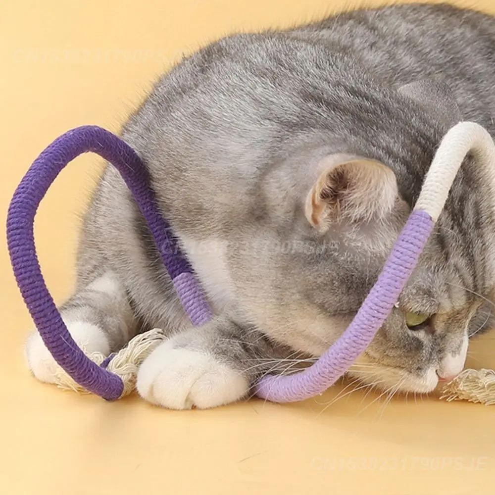 ของเล่นแมว แบบโต้ตอบ แฮนด์เมด คุณภาพดี บรรเทาความเบื่อหน่าย สําหรับแมว - รูปที่ 7