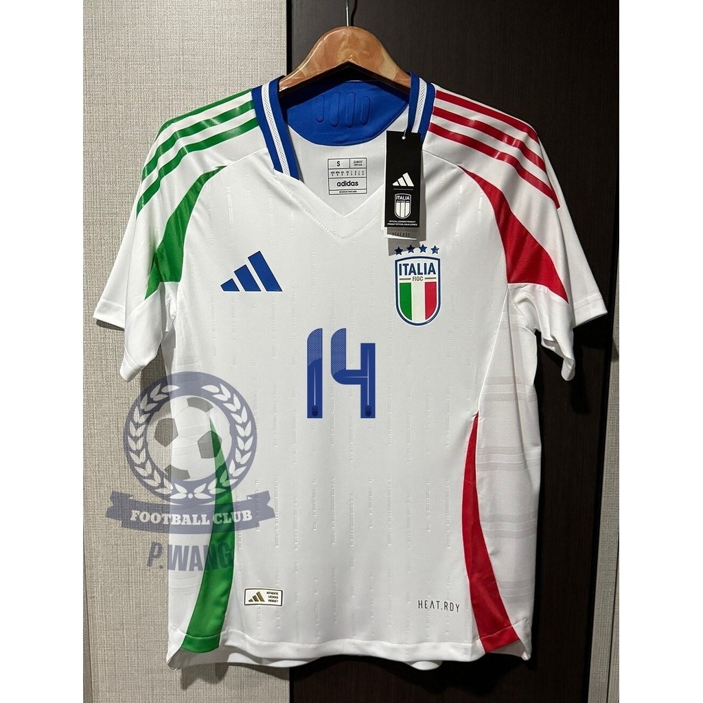 New!!! เสื้อฟุตบอลทีมชาติ อิตาลี Away ชุดเยือน ยูโร 2024 [ PLAYER ] เกรดนักเตะ สีขาว พร้อมชื่อเบอร์นักเตะ