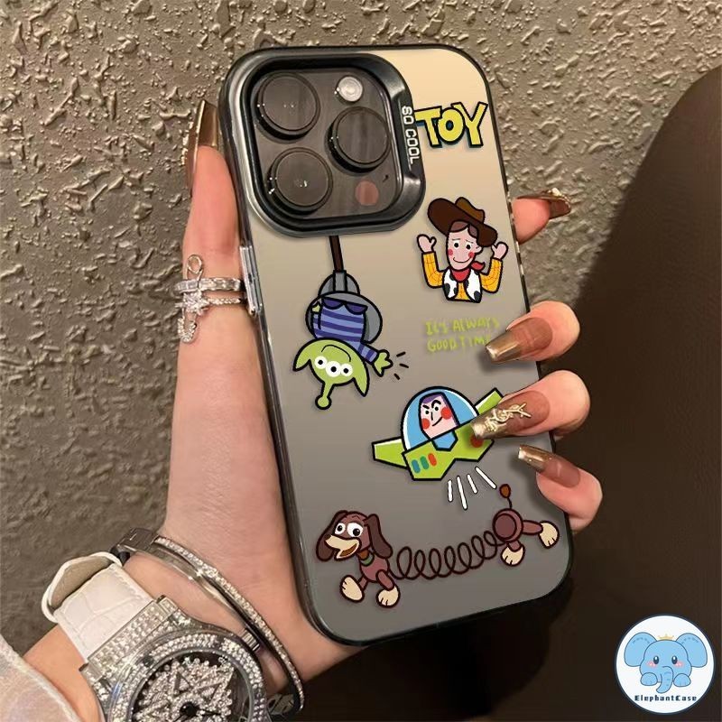 การ์ตูนของเล่น Story น่ารักคนต่างด้าวคู่รักกันกระแทกกระเป๋า iPhone 11 13 XR 15 14 12 Pro Max 8 15 7 Plus X XS Max