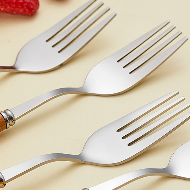 ช้อน+ส้อม ช้อนส้อมสแตนเลส ชุด 2 ชิ้น ช้อนส้อมผลไม้ ช้อนตักแตงโม ช้อนซุปผู้ใหญ่ ช้อนทานอาหาร ส้อมบะหมี่รับประทานอาหาร - รูปที่ 4