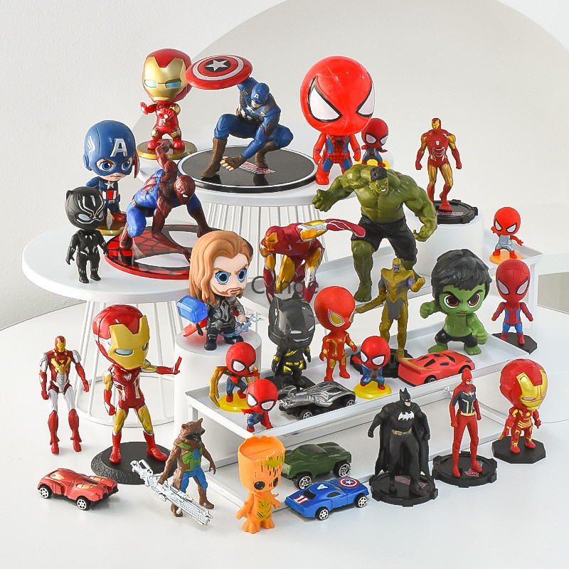 Avengers Spider Man อบเค้กตกแต่งสําหรับเด็กปาร์ตี้วันเกิดธีมซูเปอร์ฮีโร่ Plugin