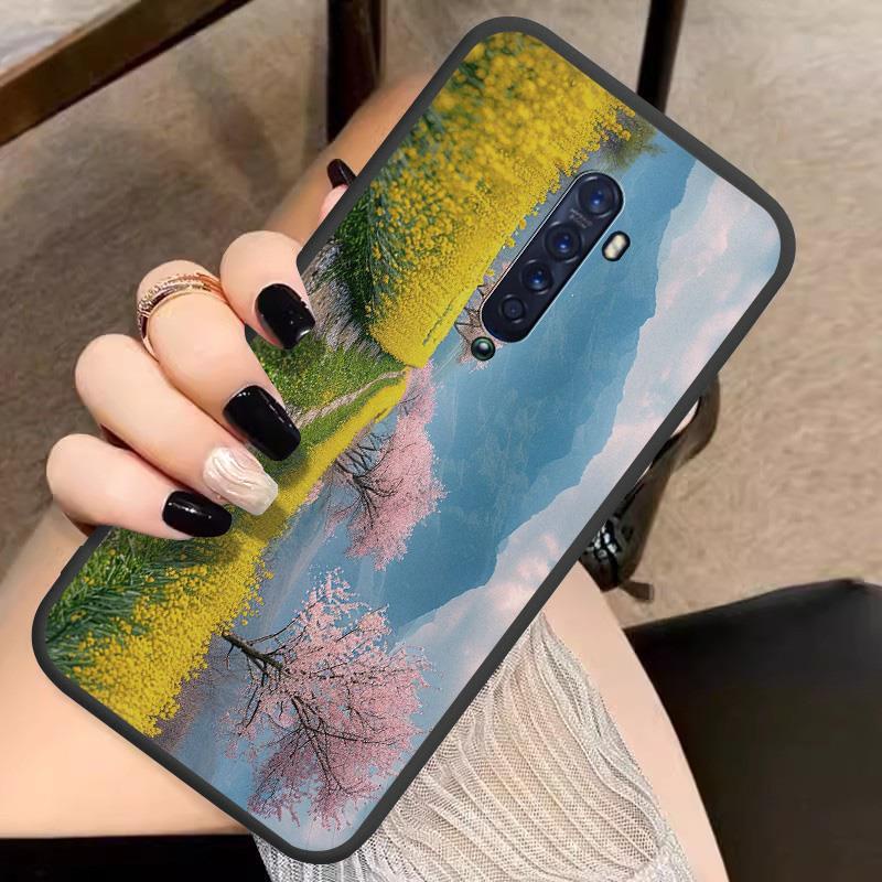 Digital Anti-dust Phone Case For OPPO Reno2 Shockproof Artistic sense customized High value TPU Couple good luck Durable