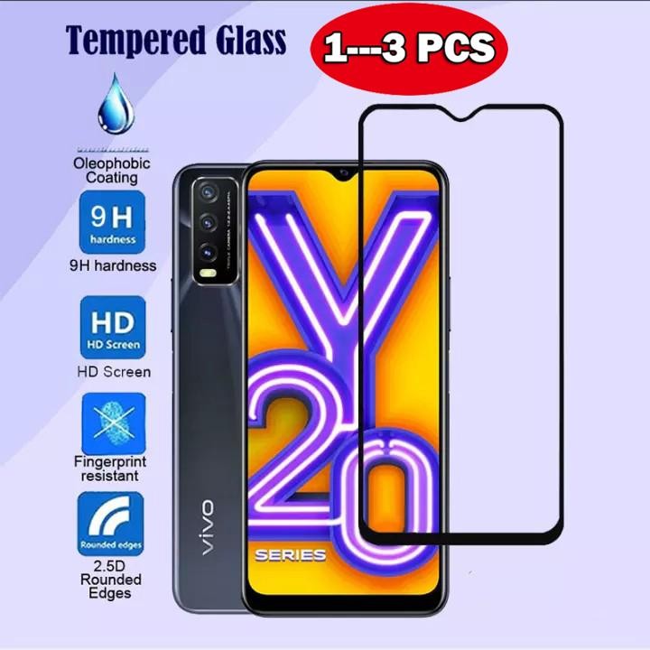 กระจกนิรภัยป้องกันหน้าจอสําหรับ V2042 V2043 V2048 V2052 V2054 V2070 V2101 9H ระเบิดคลุมทั้งหมดกาวป้อ