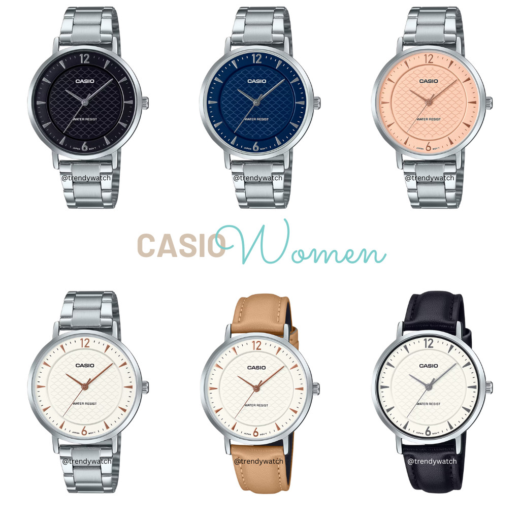 CASIO นาฬิกาข้อมือผู้หญิง รุ่น LTP-VT04D-4A LTP-VT04D-7A LTP-VT04D-1A LTP-VT03L-3A LTP-VT04D-2A LTP-
