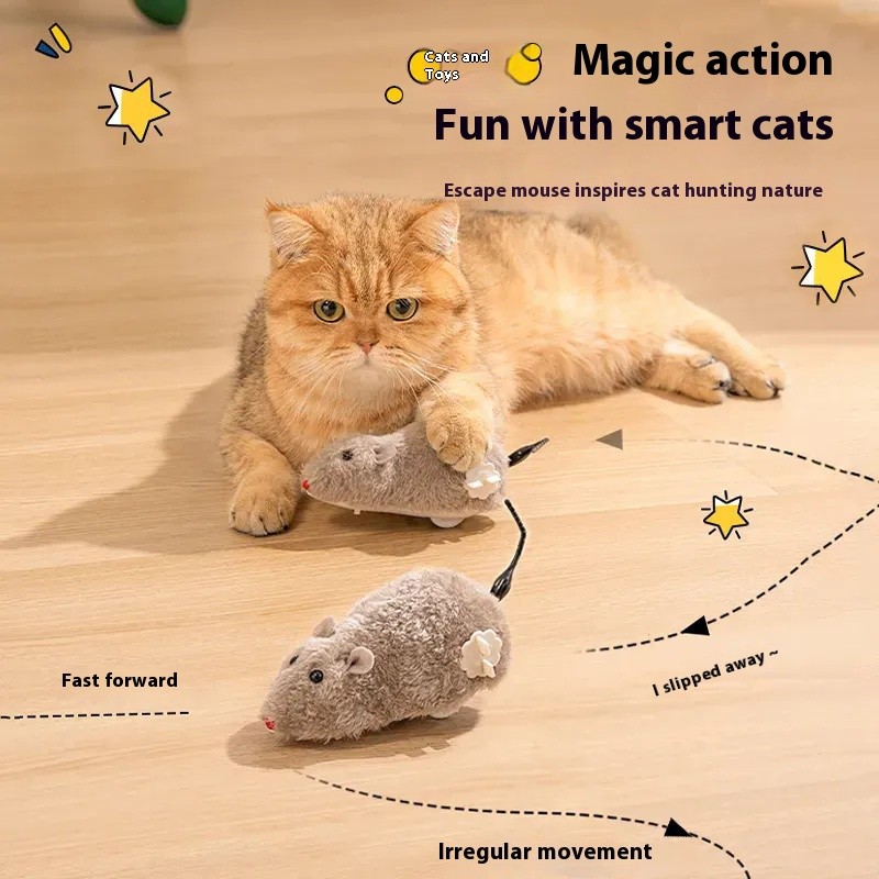 ของเล่นตุ๊กตาหนูจําลอง ของเล่นสําหรับสัตว์เลี้ยง สุนัข แมว