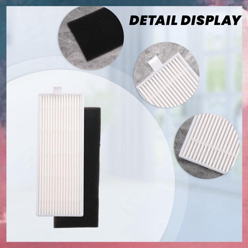ใหม่ ฟองน้ํา 5 ชิ้น + ตัวกรอง Hepa 5 ชิ้นสําหรับเปลี่ยน chuwi ilife A4 เครื่องดูดฝุ่นหุ่นยนต์