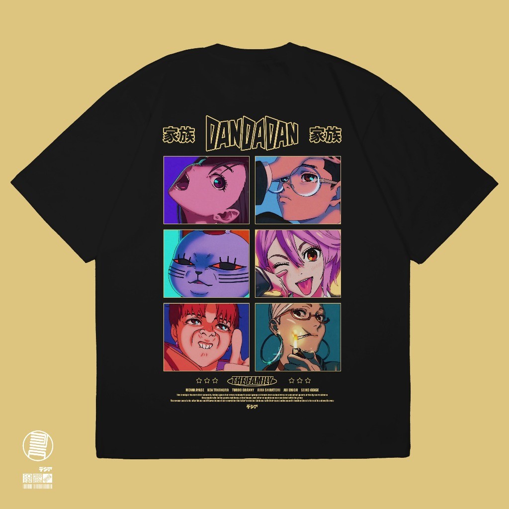 S-5XL Dandadan ครอบครัว Okarun Momo Turbo Aira Jiji Seiko เสื้อยืดอะนิเมะมังงะ Wibu ญี่ปุ่นเสื้อยืดผ