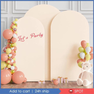 [24H SHIP] Wedding Arch Cover Round High Elasticity Arch Backdrop Cover Ceremony Banquet Decoration