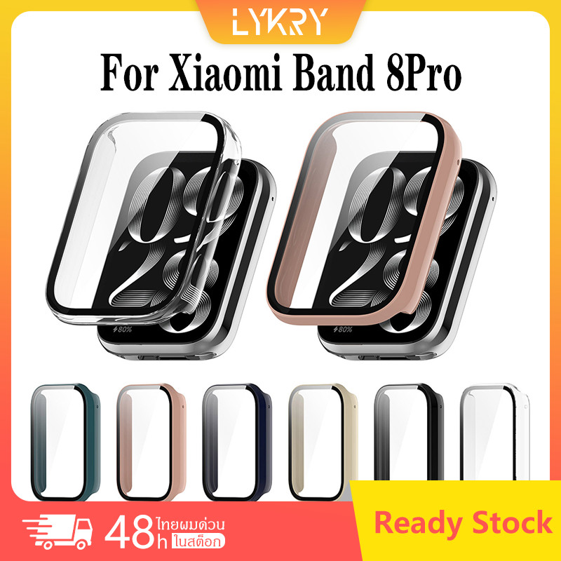 เคสพีซี Xiaomi Band 8 Pro พร้อมฟิล์มนิรภัย Mi Bracelet 8 Pro เปลือกป้องกันชิ้นเดียว