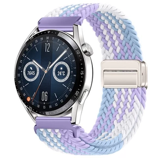 20 มม.22 มม.แม่เหล็ก Braided Loop สําหรับ Realme นาฬิกา S/S pro กีฬาสายรัดข้อมืออุปกรณ์เสริมสําหรับ Realme นาฬิกา 5 / 3 /3pro /2 / 2Pro / T1 สร้อยข้อมือไนลอนยืดหยุ่น