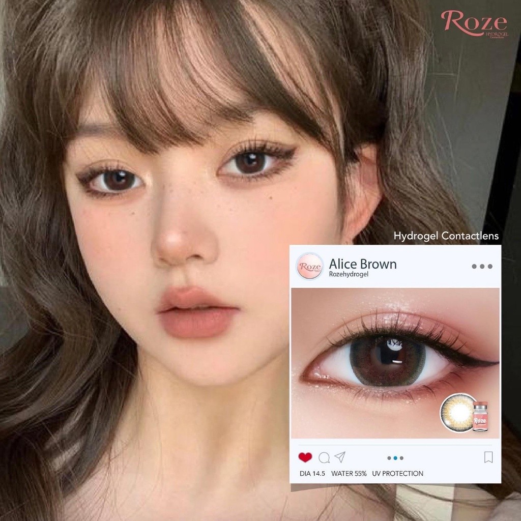 คอนแทคเลนส์ Hydrogel ขนาดกลาง รุ่น Alice (Rozelens)