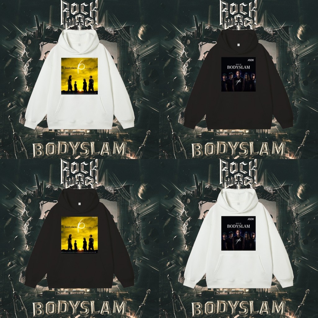 ปกติ✨พร้อมส่ง Bodyslam Band เสื้อฮู้ด ผ้าฝ้ายจะไม่หดหรือยับ แขนยาวแบบยูนิเซ็กส์ Hoodie#02