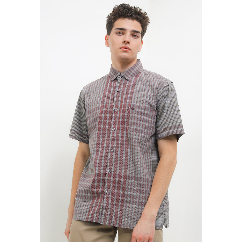 KEMEJA Cardinal เสื้อเชิ้ตแขนสั้นผู้ชาย E1590P11F