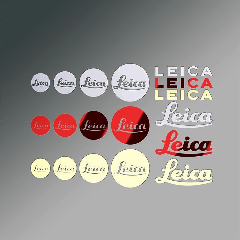 สติ๊กเกอร์ Lycra โลโก้ Ultra-Thin Hollow โลหะ Patch LEICA กล้อง Xiaomi 13 เคสโทรศัพท์คอมพิวเตอร์ diy