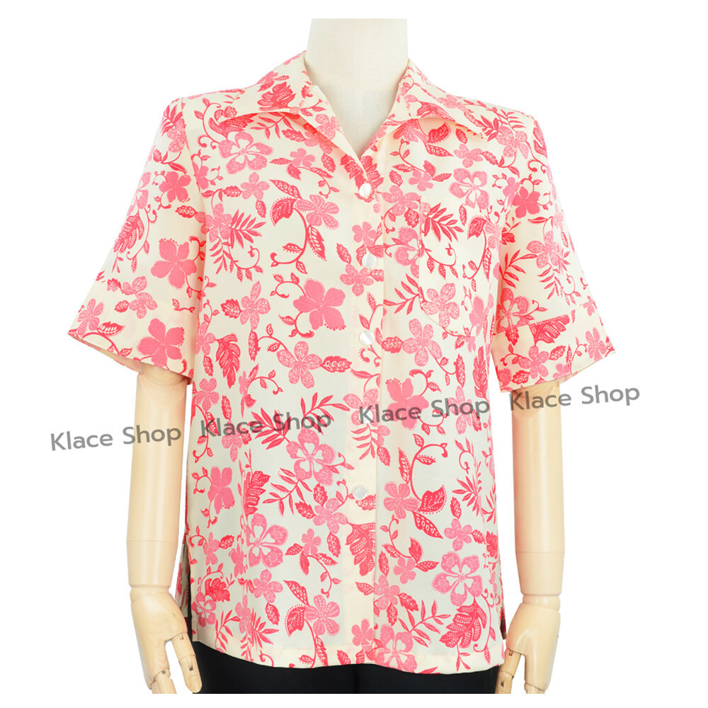 Almini - เสื้อเชิ๊ต คอปก ยี่ห้อ Bamboo คุณแม่ รหัส BB742 , BB743