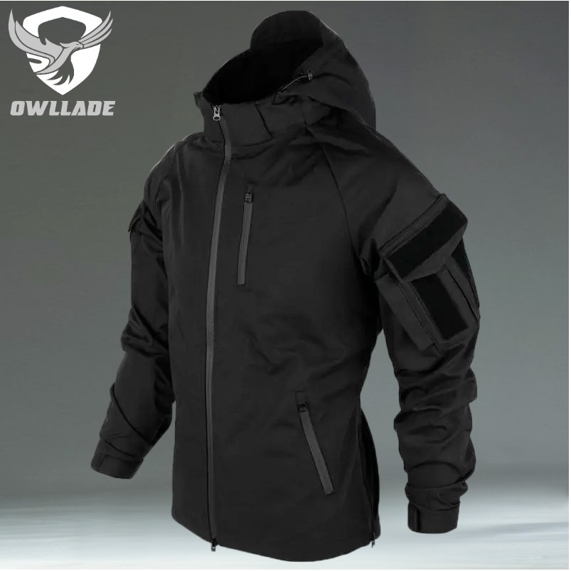 Eaglade เสื้อแจ็คเก็ตมอเตอร์ไซค์ Tactical สีดํา กันน้ํา JT-QX2-ใหม่