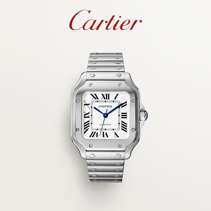 Cartier Cartier Santos นาฬิกากลไก สายคู่ เปลี่ยนได้