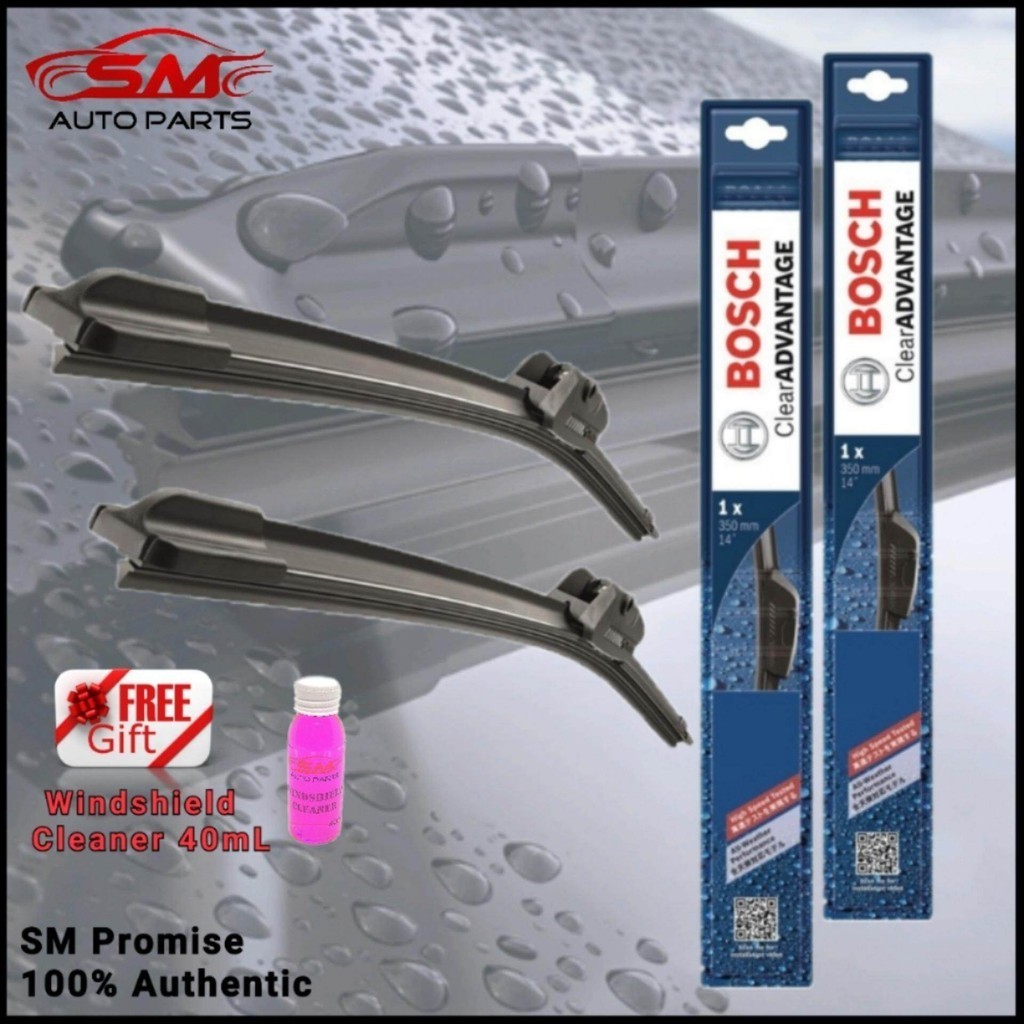 ชุดปัดน้ําฝน Naza Ria Bosch Clear Advantage 24"/24" (แบบ U-Hook)