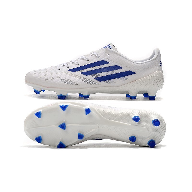 Adidas Adiddd X99 19.1 FG39-45 White Blue Mesh Breathable Football Shoes Non-slip Damping Soccer Shoes