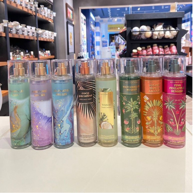 ของแท้/พร้อมส่ง Bath and Body Works Fine Fragrance Mist 236ml. สเปรย์น้ำหอมBBW