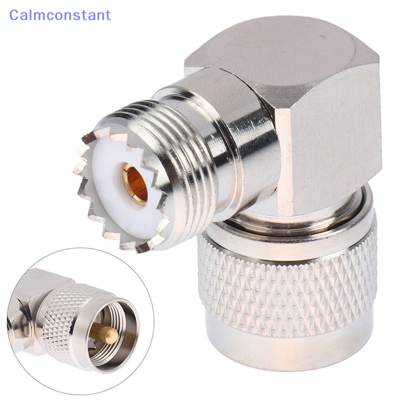 Ca> อะแดปเตอร์เชื่อมต่อ UHF ตัวผู้ PL-259 PL259 เป็น UHF ตัวเมีย SO-239 SO239 Angle 90 RF