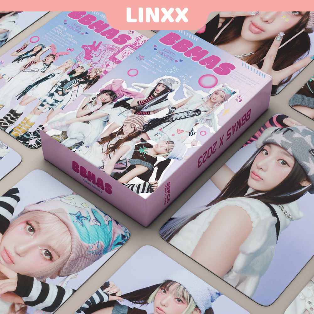 Linxx โปสการ์ด อัลบั้มโลโม่ ลายศิลปินเกาหลี NewJeans BBMAS 55 ชิ้น